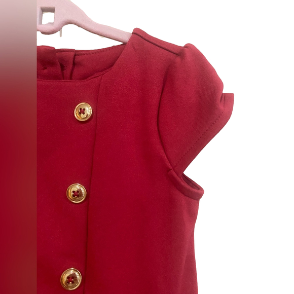 Gymboree Girls Bow Ponte Dress 🎀- 🎄Holiday Traditions - salsa(red) 3T - Picture 5 of 6